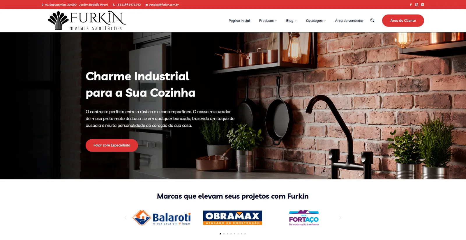 Projeto Furkin Metais Sanitários — imagem 1